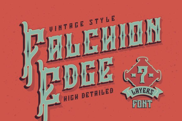 Falchion Edge Font - Featured Image