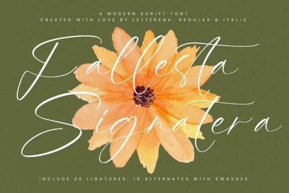 Fallesta Signatera Font - Featured Image