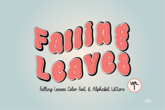 Falling Leaves Orange Font - Featured Image