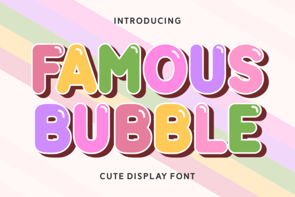 Famous Bubble Font - Featured Image