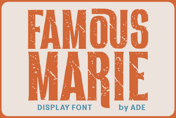 Famous Marie Font - Featured Image