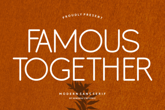 Famous Together Font - Featured Image