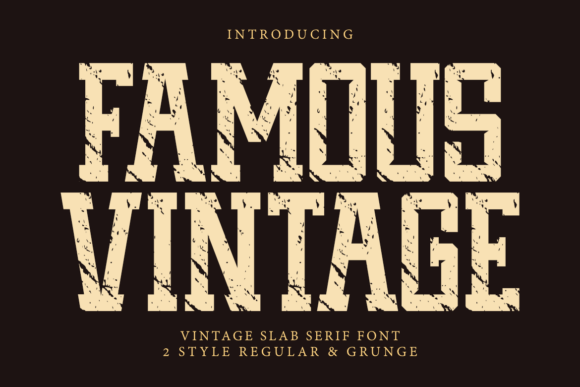Famous Vintage Font - Featured Image