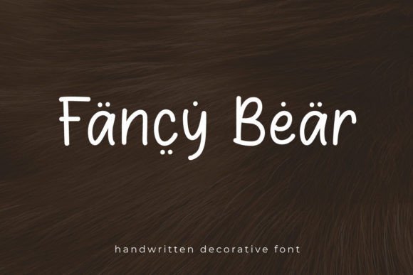 Fancy Bear Font - Featured Image