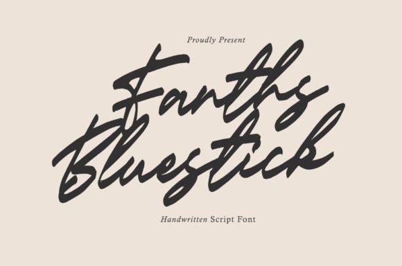 Fanths Bluestick Font - Featured Image