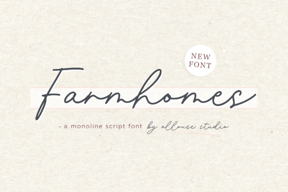 Farmhomes Font - Featured Image