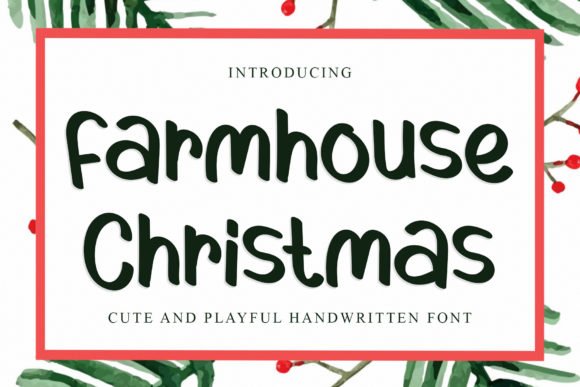 Farmhouse Christmas Font - Featured Image