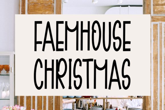 Farmhouse Christmas Font - Featured Image