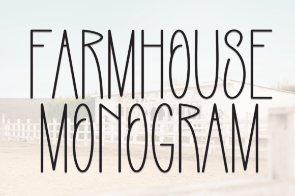 Farmhouse Monogram Font - Featured Image