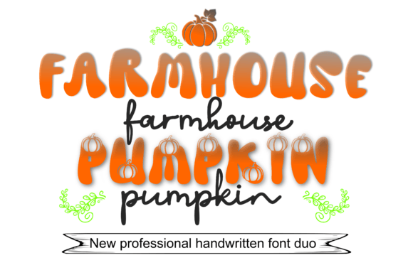 Farmhouse Pumpkin Font - Featured Image