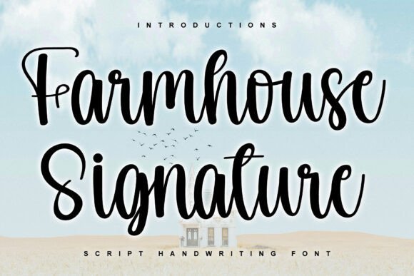 Farmhouse Signature Font - Featured Image