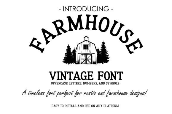 Farmhouse Vintage Font - Featured Image