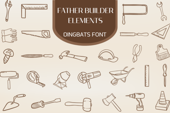 Father Builder Elements Font - Featured Image
