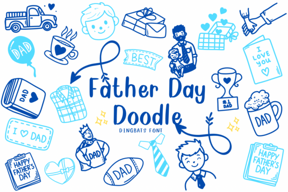 Father Day Doodle Font - Featured Image