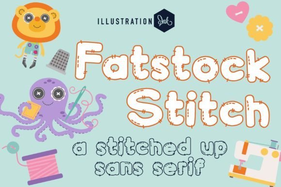 Fatstock Stitch Font - Featured Image
