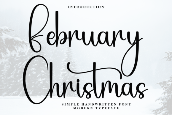 February Christmas Font - Featured Image