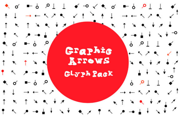 BM Graphics - Graphic Arrows Glyph Font - Featured Image