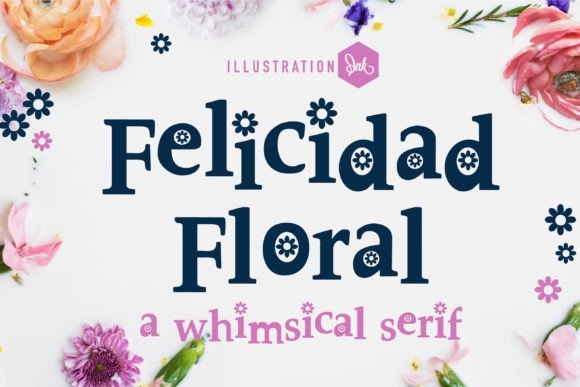 Felicidad Floral Font - Featured Image