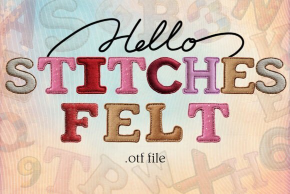 Felt Stitches Font - Featured Image