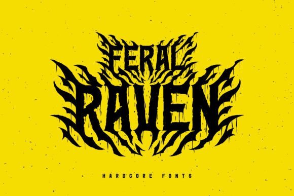 Feral Raven Font - Featured Image