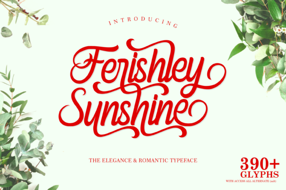 Ferishley Sunshine Font - Featured Image