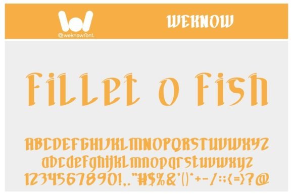 Fillet O Fish Font - Featured Image