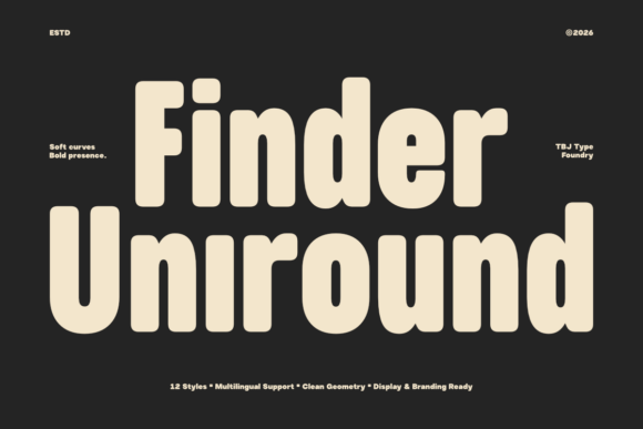 Finder Uniround Font - Featured Image