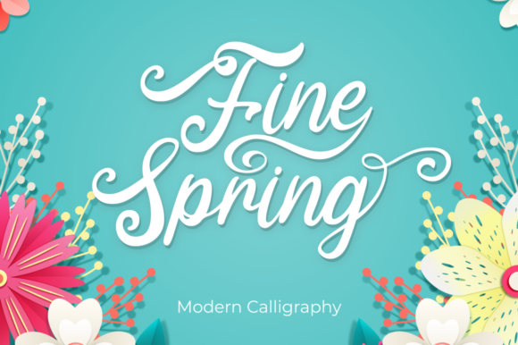 Fine Spring Font - Featured Image