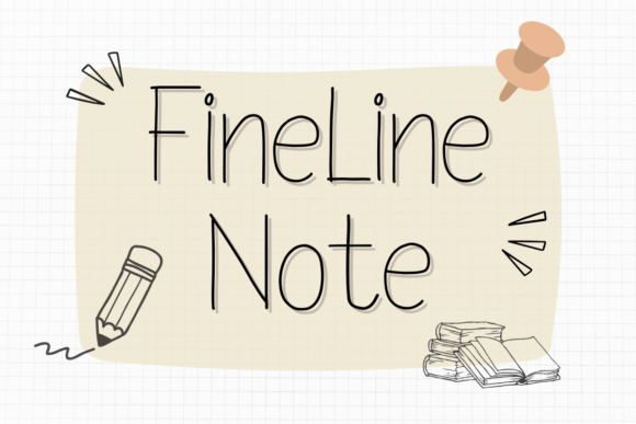 Fineline Note Font - Featured Image