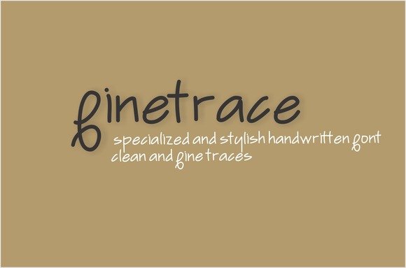 Finetrace Font - Featured Image