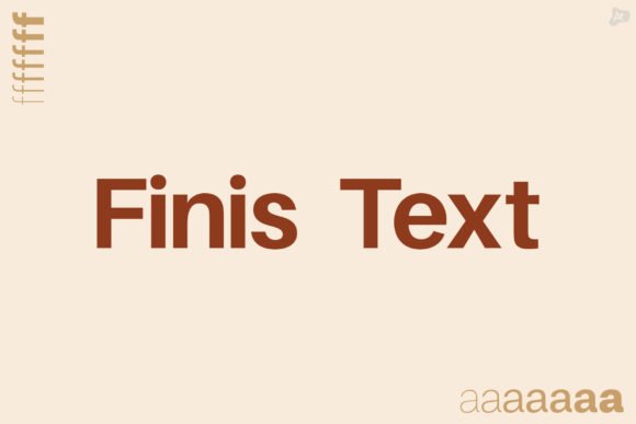 Finis Text Font - Featured Image