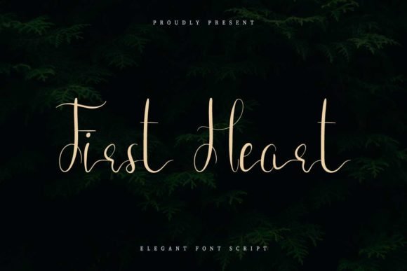 First Heart Font - Featured Image