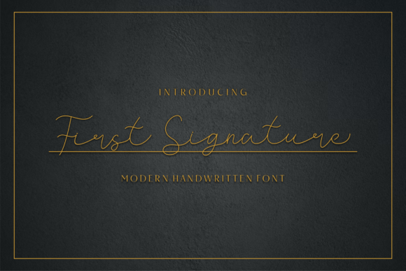 First Signature Font - Featured Image