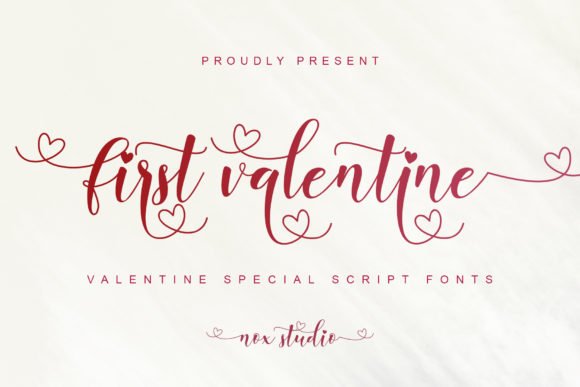 First Valentine Font - Featured Image