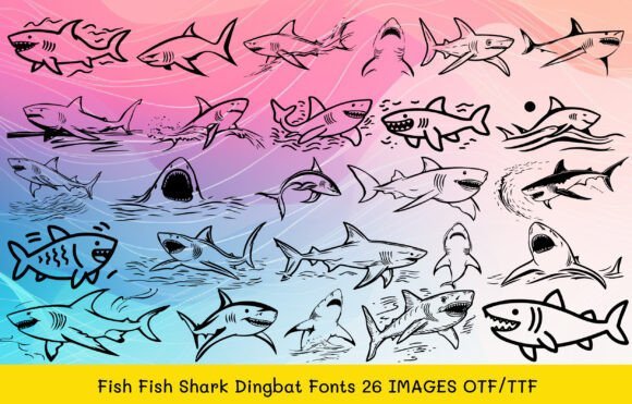 Fish Shark Font - Featured Image