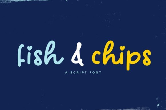 Fish and Chips Font - Featured Image