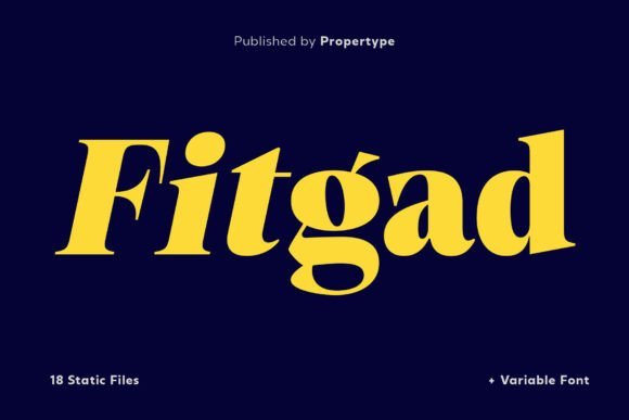 Fitgad Font - Featured Image