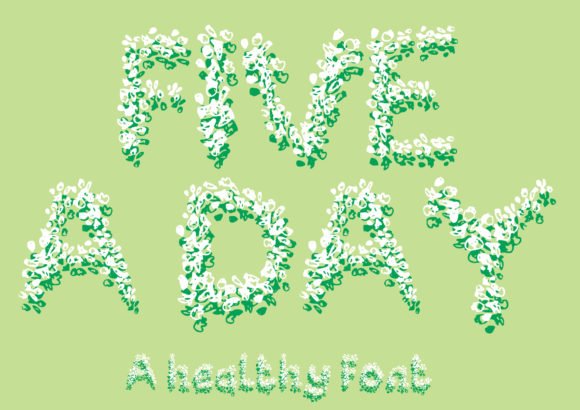 Five a Day Font - Featured Image