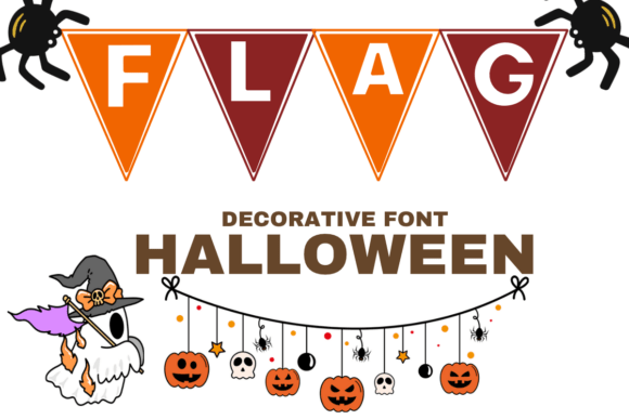 Flag Halloween Font - Featured Image