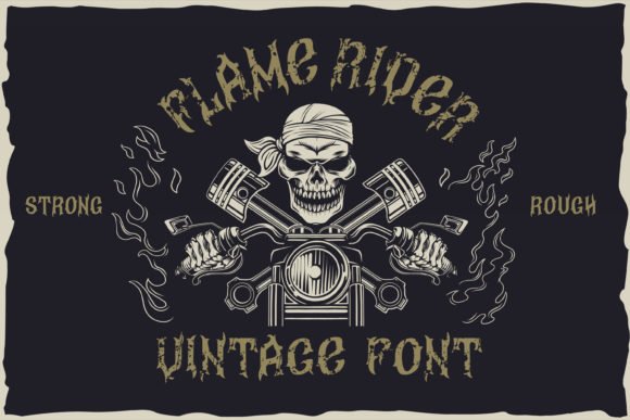 Flame Rider Font - Featured Image