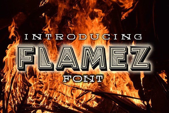 Flamez Font - Featured Image