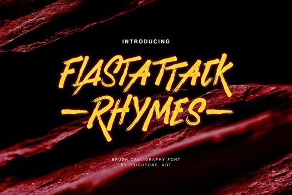 Flastattack Rhymes Font - Featured Image