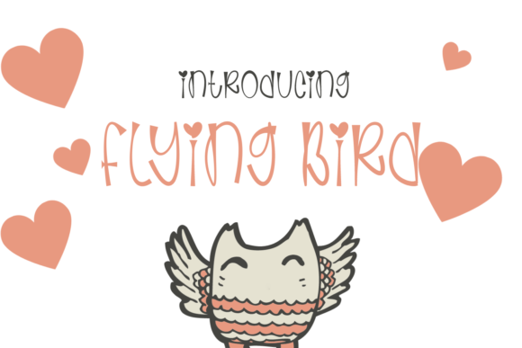 Flaying Bird Font - Featured Image
