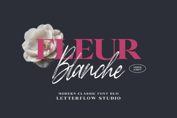Fleur Blanche Font - Featured Image