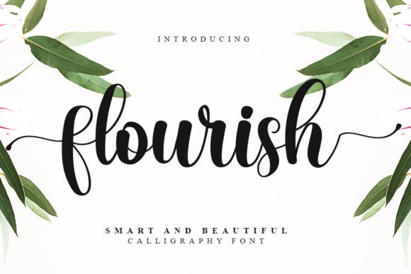 Flourish Font - Featured Image