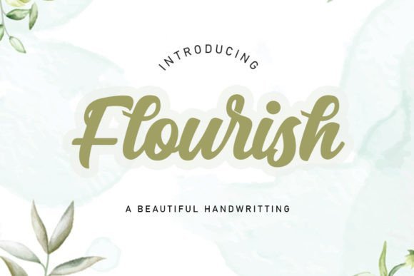 Flourish Font - Featured Image