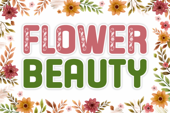 Flower Beauty Font - Featured Image