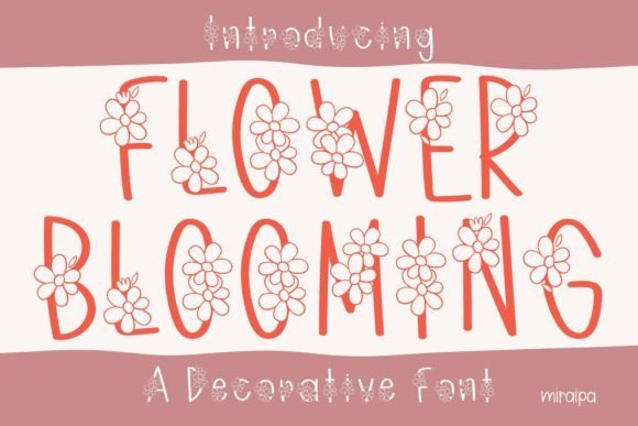 Flower Blooming Font - Featured Image