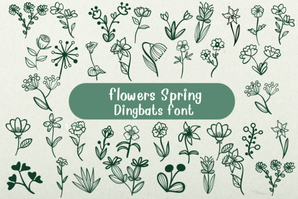 Flower Spring Font - Featured Image
