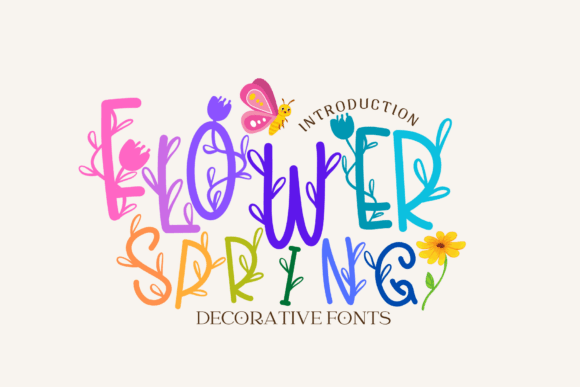 Flower Spring Font - Featured Image